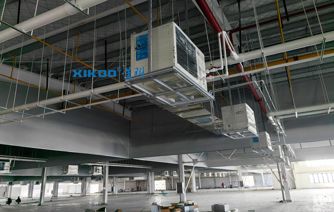 大型厂房车间整体降温，安装蒸发冷省电空调-卧式轴流机组