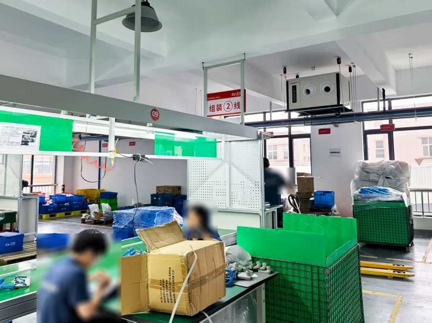 制衣厂制冷降温，安装蒸发冷省电空调-卧式射流款